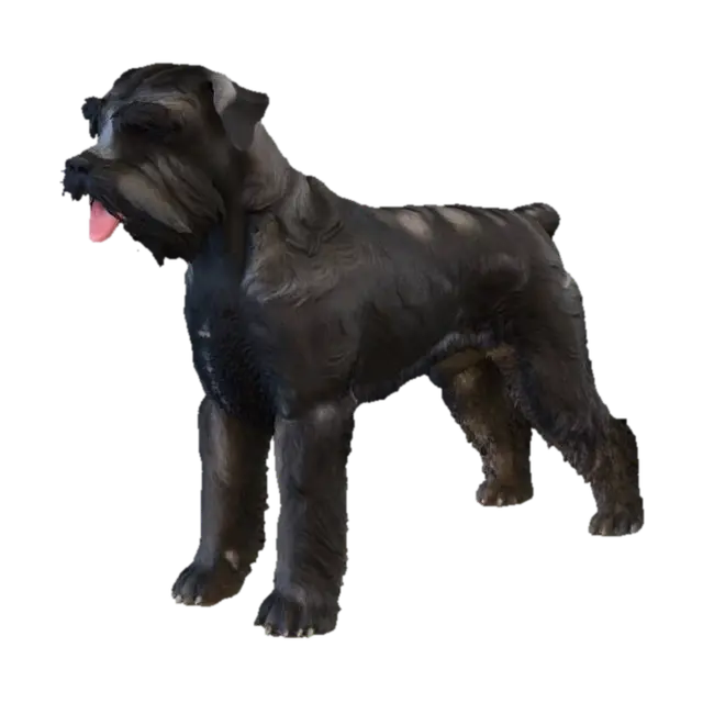 Giant Schnauzer - Breeds 3D model, vytvořený pomocí AI