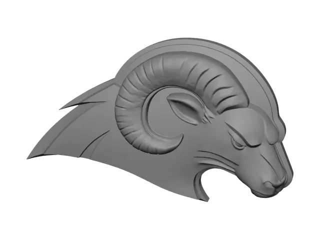 3D model for Blue Ram Emblem