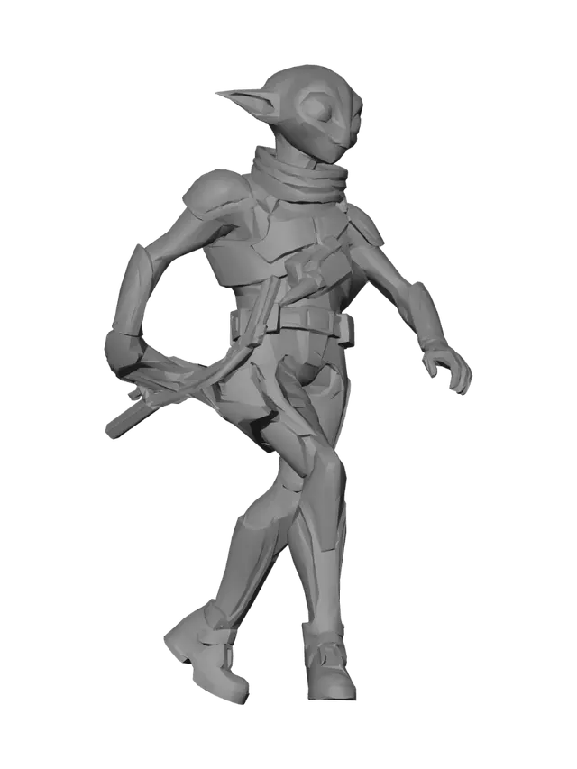 3D model for Alien security guard