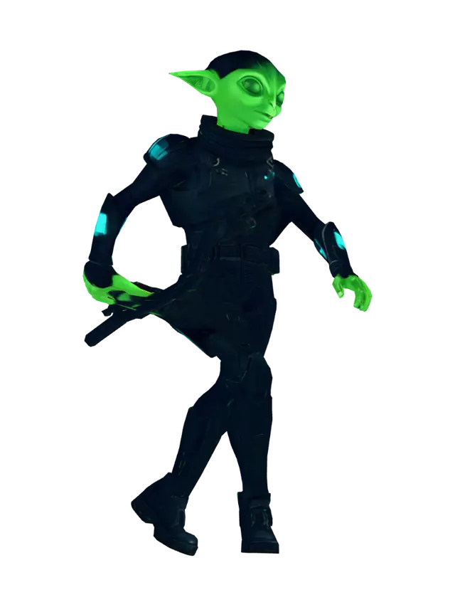 3D model for Alien security guard