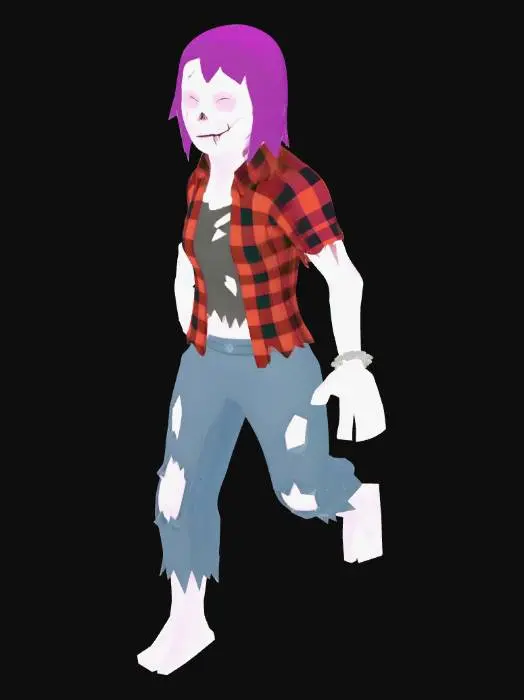 3D model for Ragged Plaid Zombie
