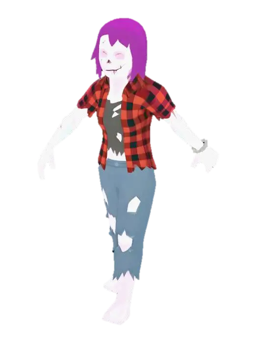3D model for Ragged Plaid Zombie