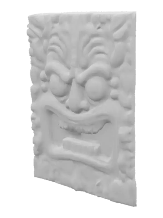 3D model for tiki idol relief
