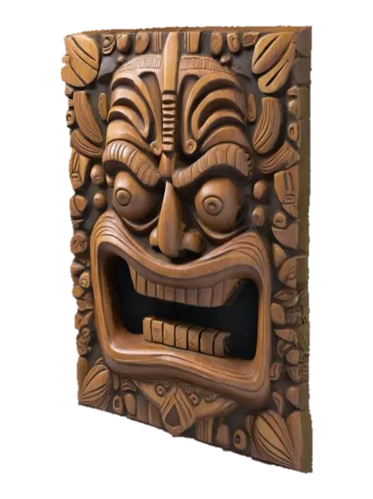 3D model for tiki idol relief