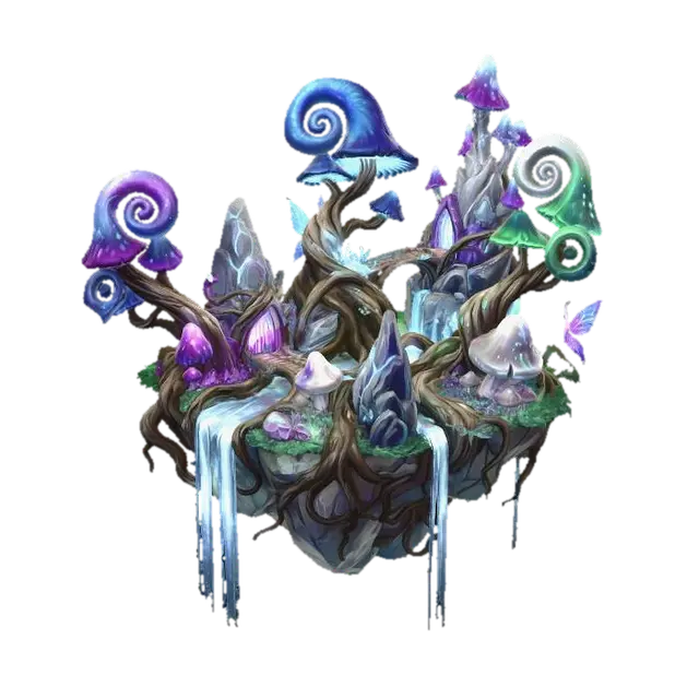 3D model for Neon Mycelium Forest