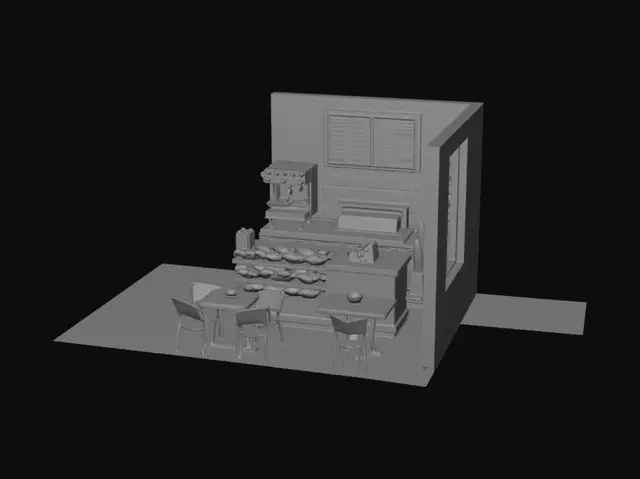 3D model for Cozy Bakery Corner