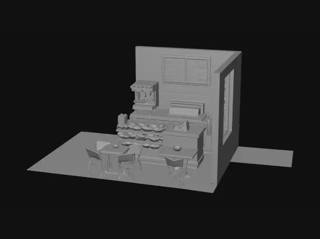 3D model for Cozy Bakery Corner