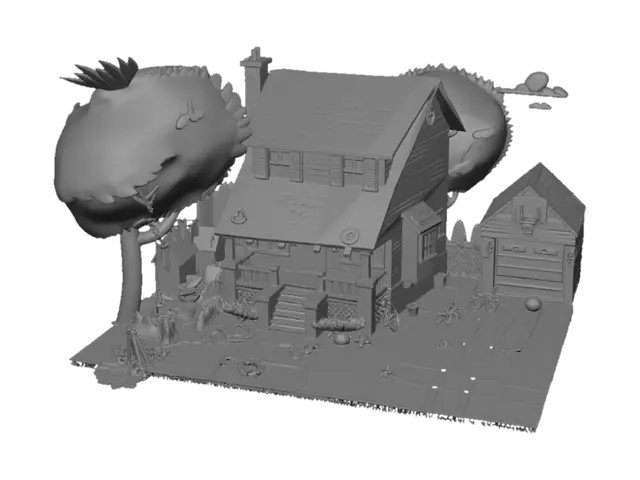 3D model for Cozy Suburban Home