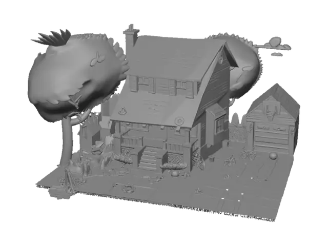 3D model for Cozy Suburban Home