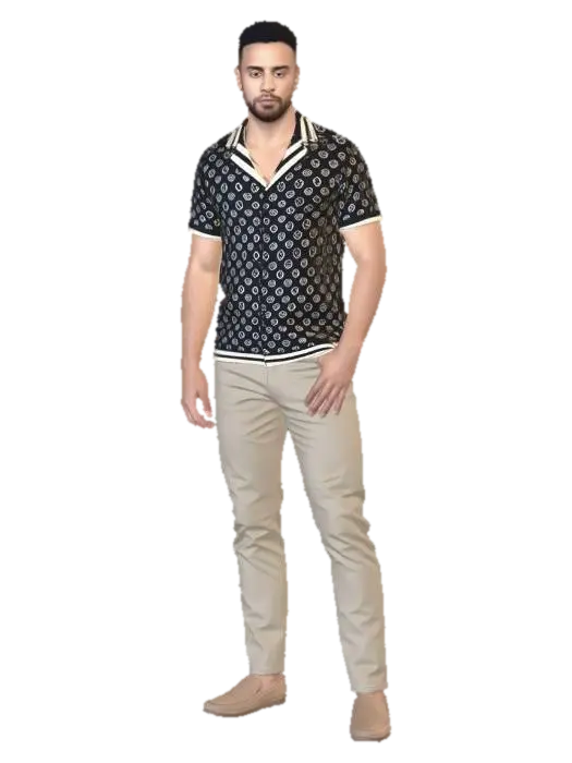 3D model for Patterned Polo Look