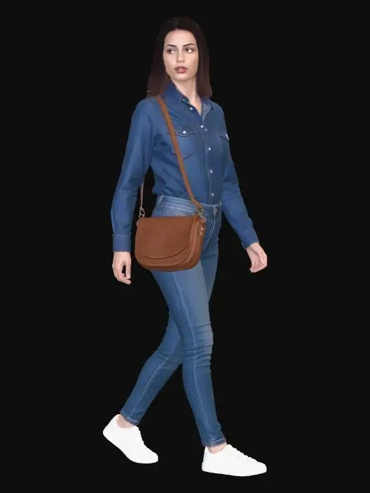 3D model for Casual Denim Look