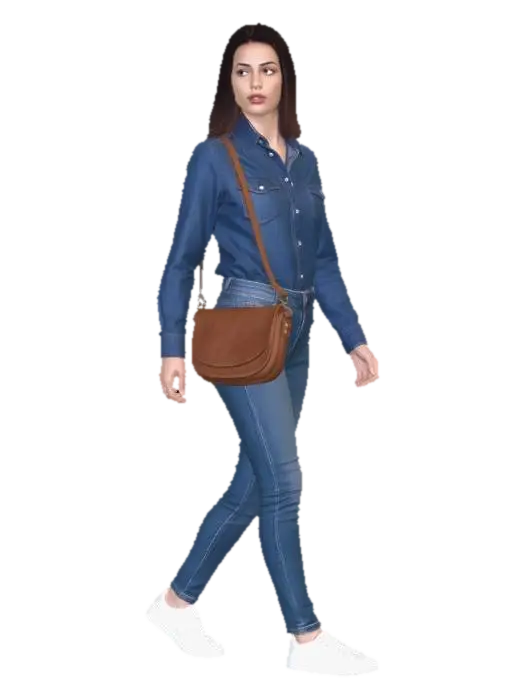 Casual Denim Look - Men 3D model, vytvořený pomocí AI