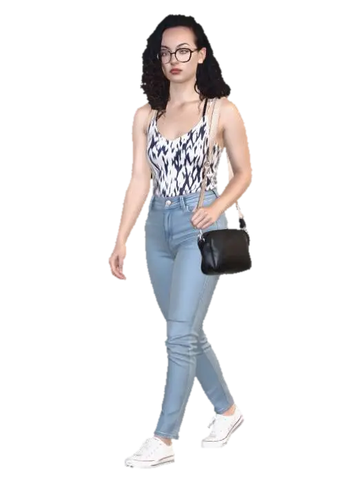 Casual Street Style - Attire 3D model, vytvořený pomocí AI