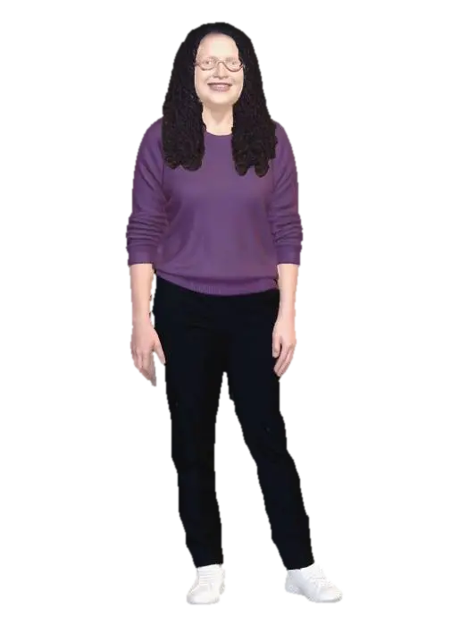 Lavender Sweater Portrait 3D model, vytvořený pomocí AI