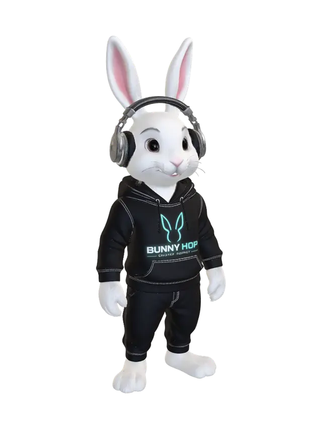 3D model for Neon Bunny DJ