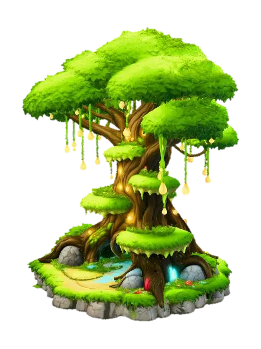 Enchanted Canopy 3D model, vytvořený pomocí AI
