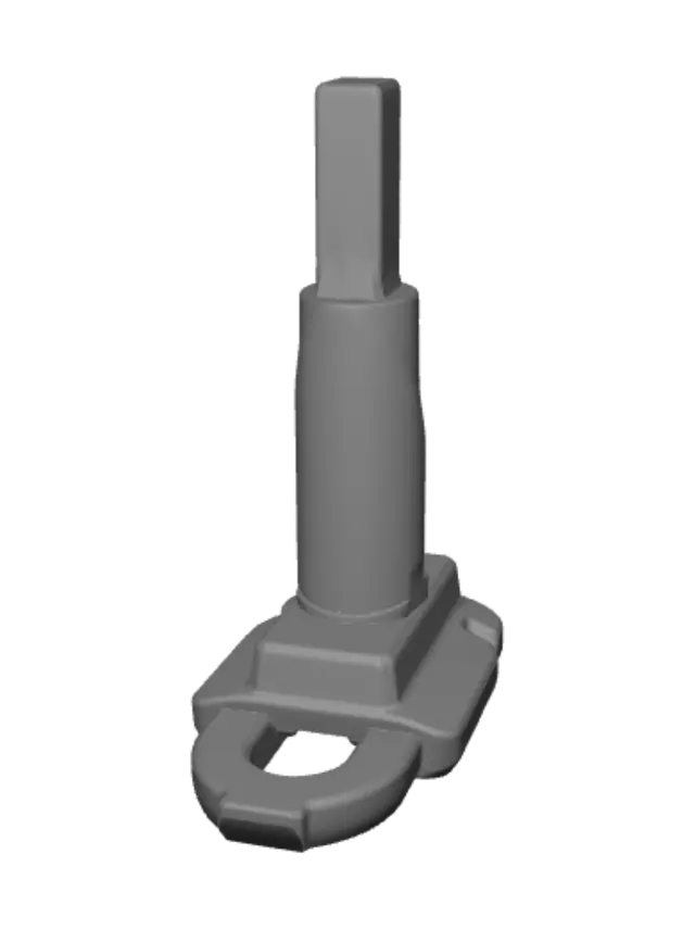 3D model for White plastic clamp