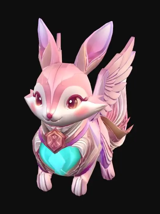 3D model for Pastel Pegasus in Flight