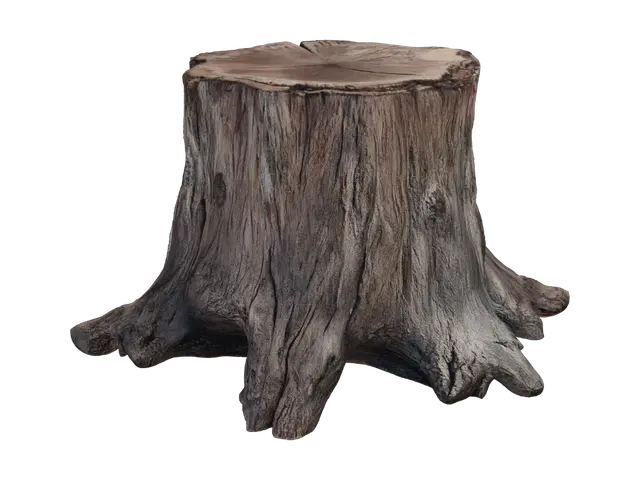 Tree Stump - Circular 3D model, vytvořený pomocí AI