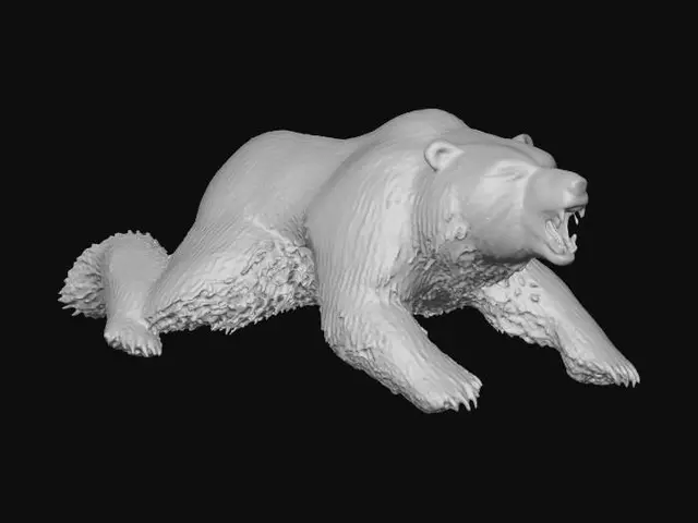 3D model for Roaring Grizzly Bear