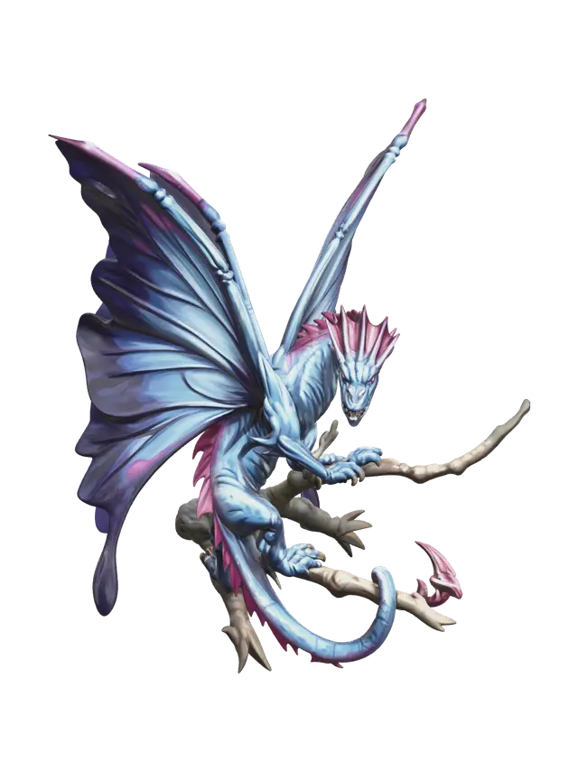 Feydragon - Fey 3D model, vytvořený pomocí AI