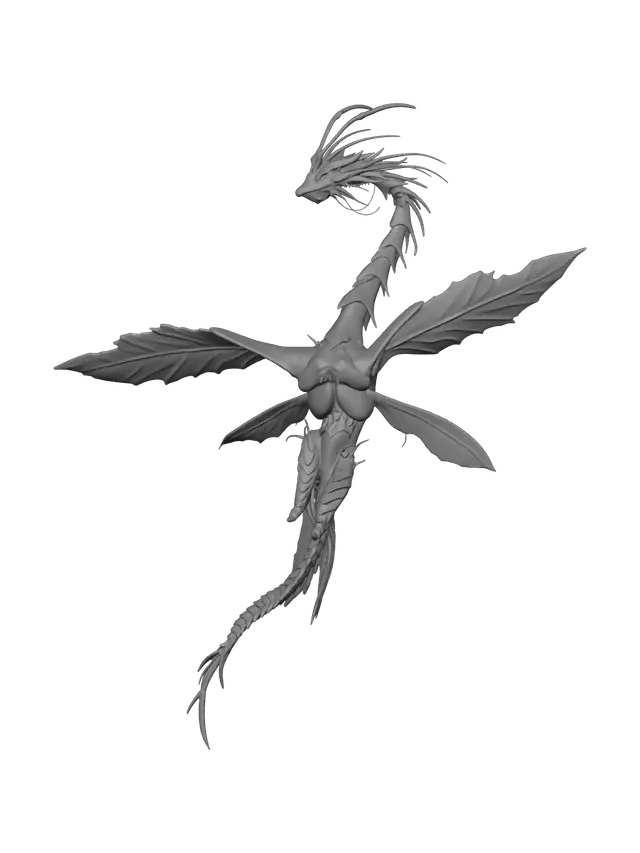 3D model for Weathered Feydragon