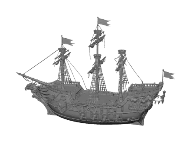 3D model for Crimson Phoenix Warship