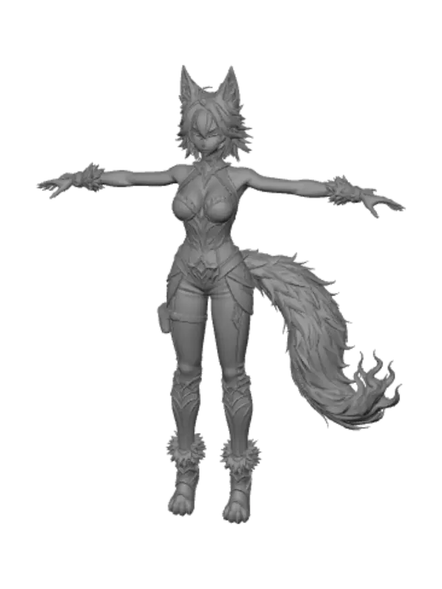 3D model for Azure Wolf Vanguard