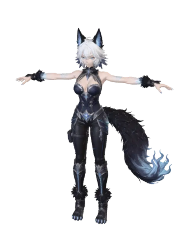 3D model for Azure Wolf Vanguard