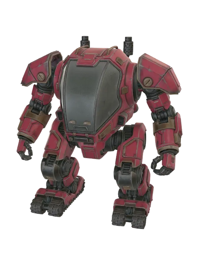 3D model for a battle mech like  in the reference, but the cockpit in the middle should be  a seat for the pilot and some leavers and a glas  cockpit windshield