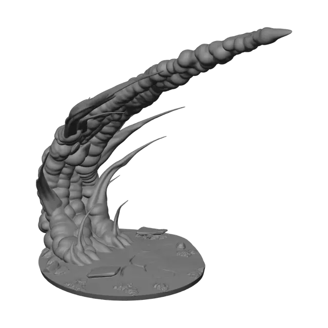 3D model for Cracked Ground Tendrils