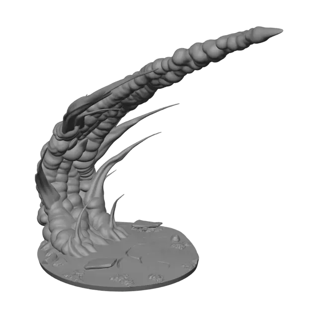 3D model for Cracked Ground Tendrils