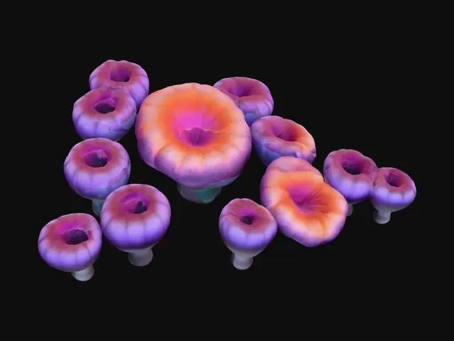 3D model for Subnautica Acid Mushroom