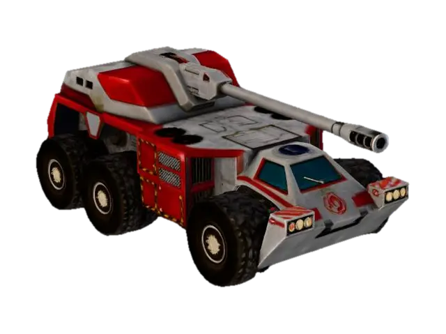 CNC Renegade Nod Artillery 3D model, vytvořený pomocí AI