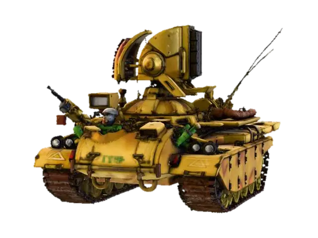 CNC Red Alert 2 Prism Tank 3D model, vytvořený pomocí AI