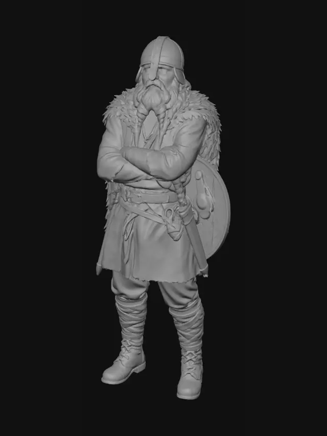 3D model for Create a realistic stylized 3D collectible figurine of this person .
Keep proportions mostly realistic.
3D printable,
smooth watertight mesh,
studio lighting.