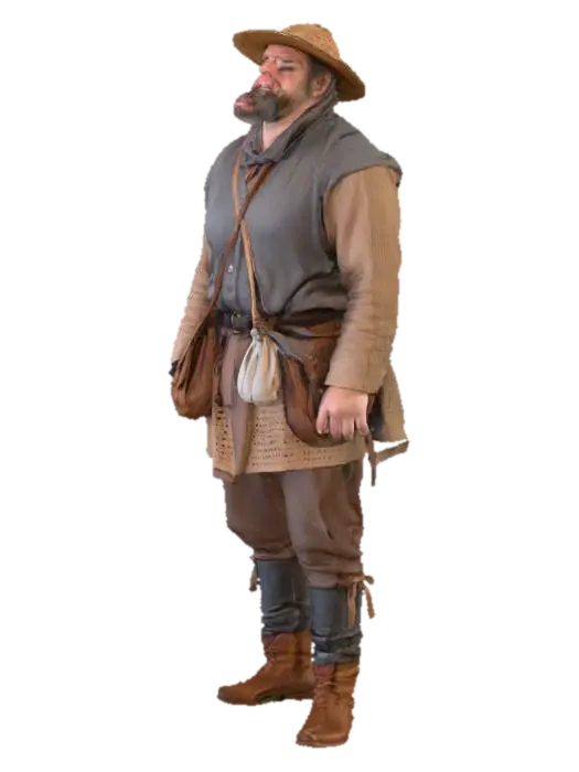Modello 3D Foggy Pathway - Characterbase, generato dall’IA