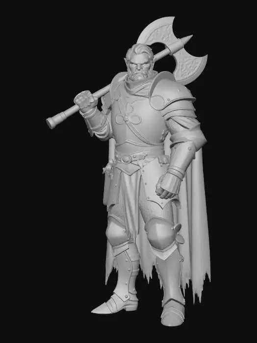 3D model for Thurk-ash The Paladin