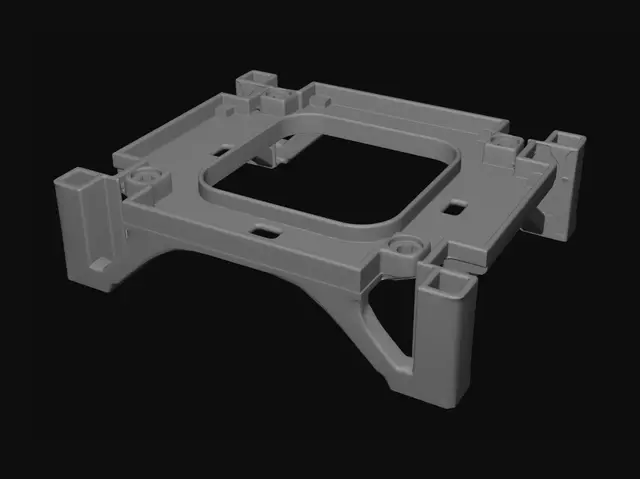 3D model for Red plastic frame