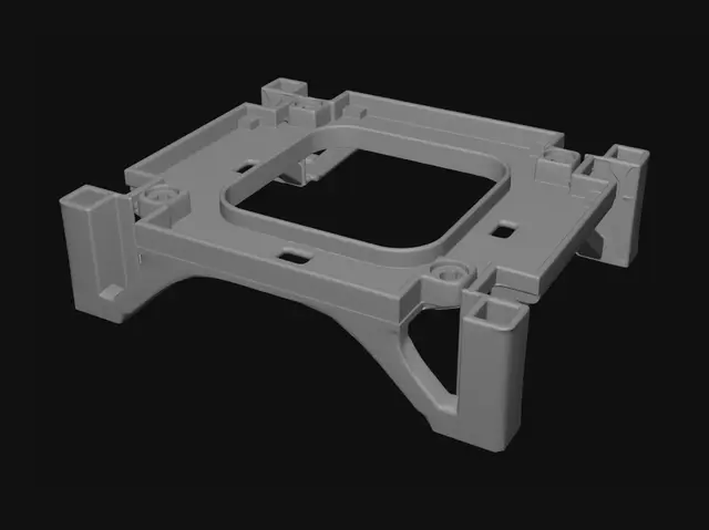 3D model for Red plastic frame