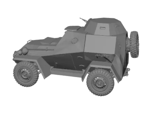3D model for Soviet Red Star Armored Car