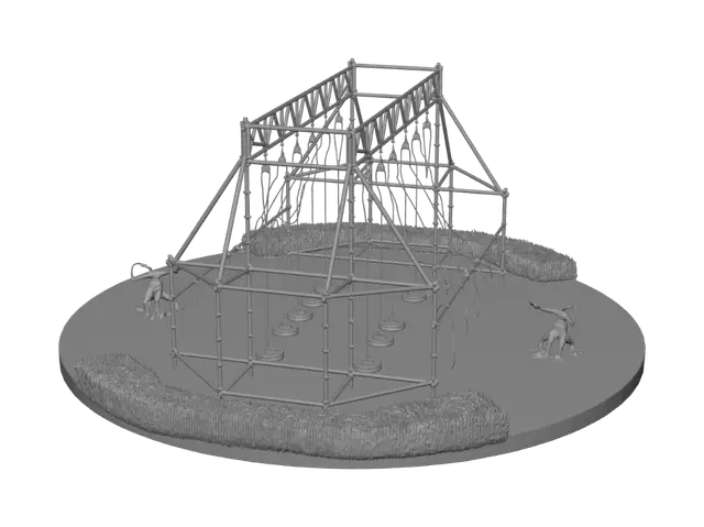3D model for Outdoor Rope Obstacle Course