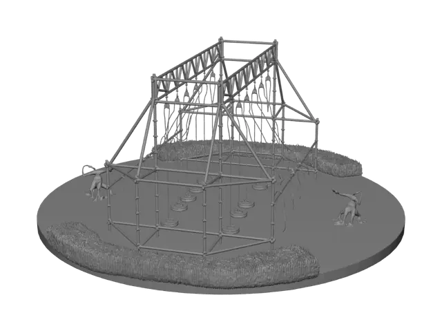3D model for Outdoor Rope Obstacle Course
