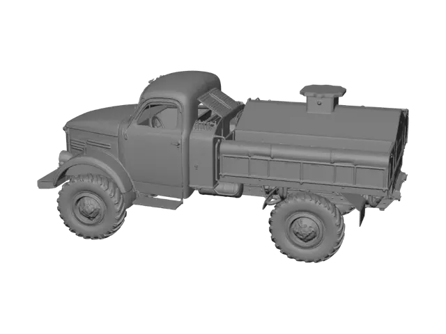3D model for Flammable Tanker Truck