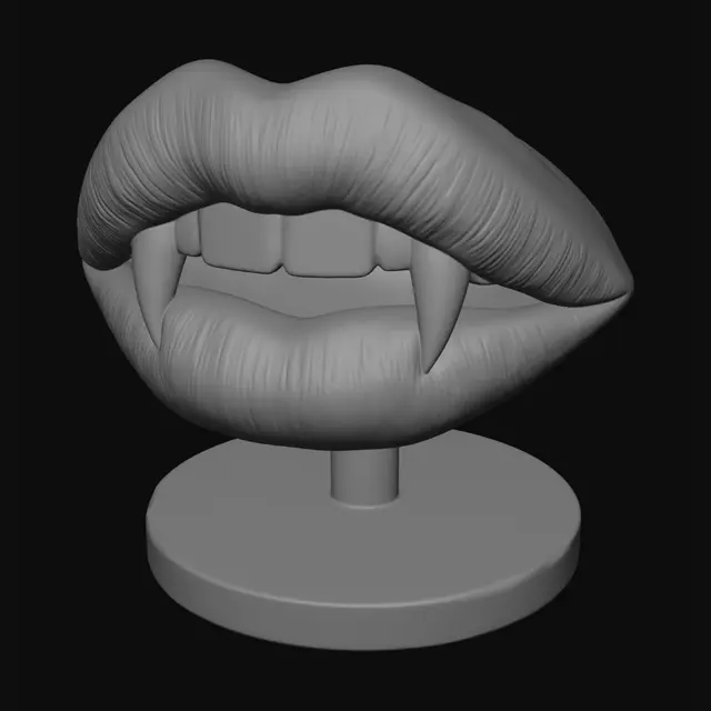 3D model for Scarlet Lips with Fangs