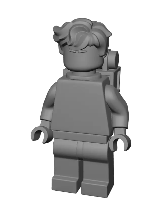 3D model for Adventurer with Beige Jacket