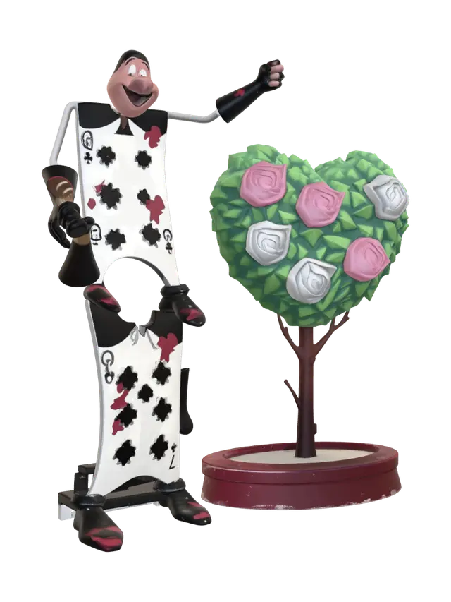 3D model for The Card Giant and the Rose Bush