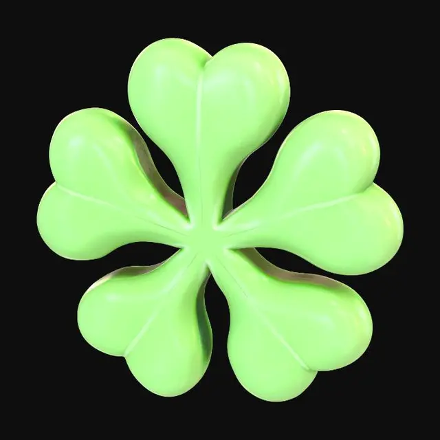 3D model for Five-Leaf Clover