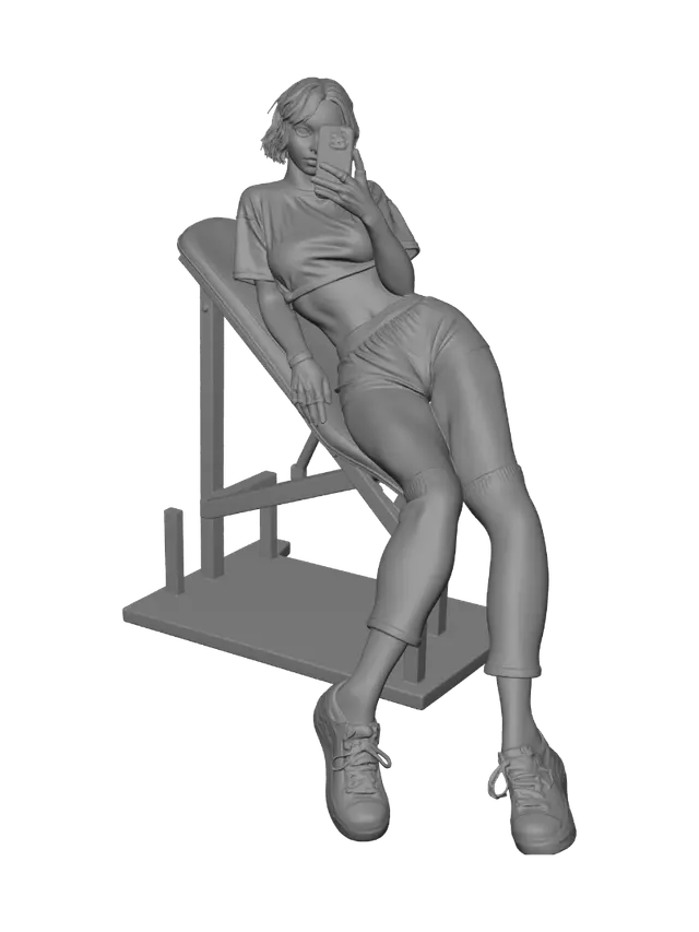 3D model for Gym Bench Selfie