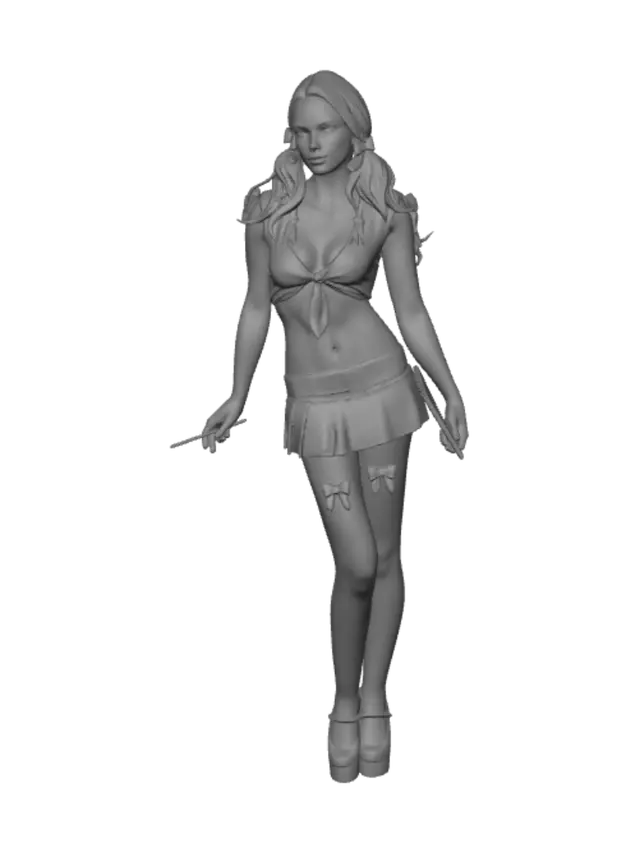 3D model for Pink Plaid Schoolgirl Costume